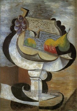 bekannte abstrakte Werke - Compotier 1907 kubismus